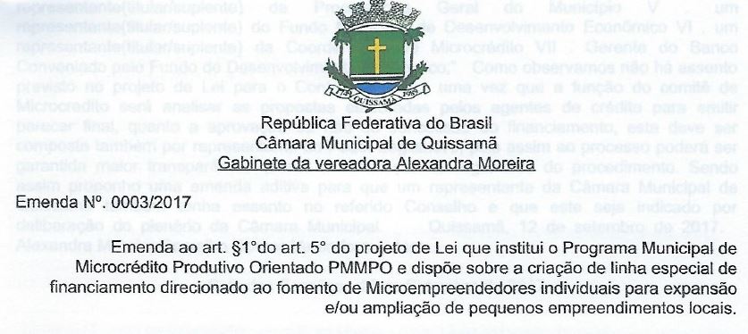 Emenda 005-2017