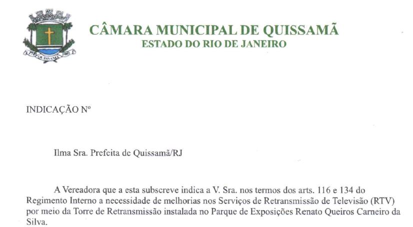 Indicação 001-2019