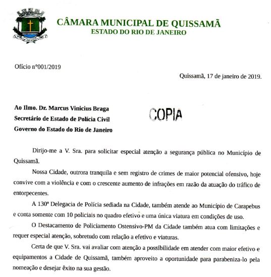 Ofício 001-2019