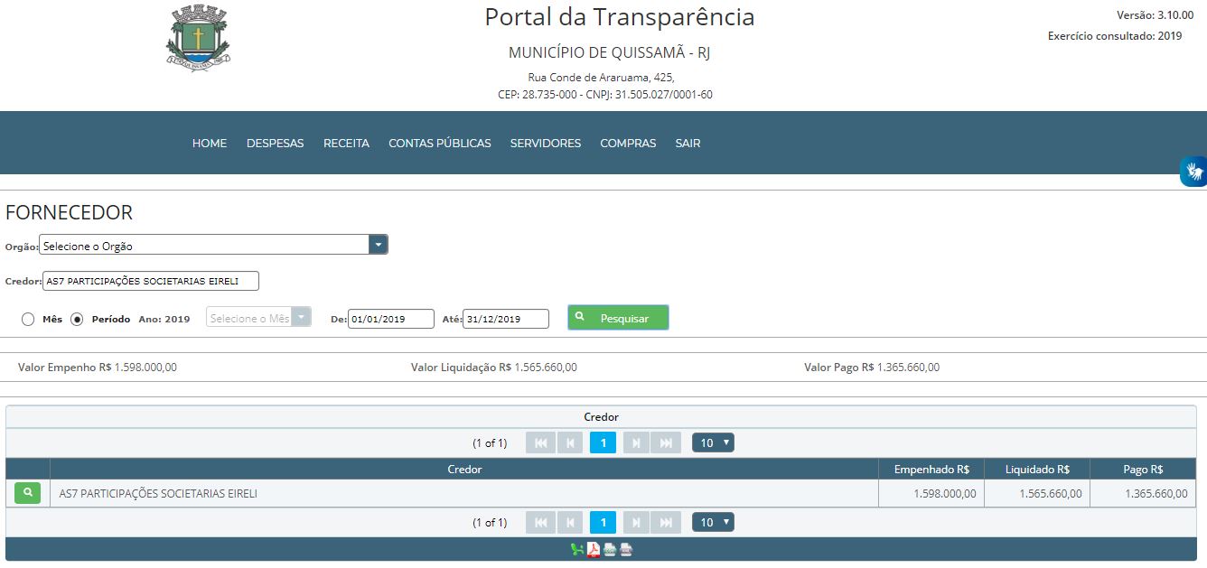 Pagamentos AS7