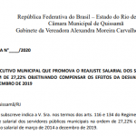 reajuste salarial dos servidores públicos municipais na ordem de 27,22%